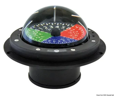 Produktbild von RIVIERA Regatta Taktikkompass 3 Schwarz - Osculati 25.030.50