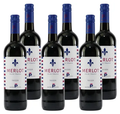 Produktbild von Maitre Philippe Merlot -trocken- (6 x 0,75L)