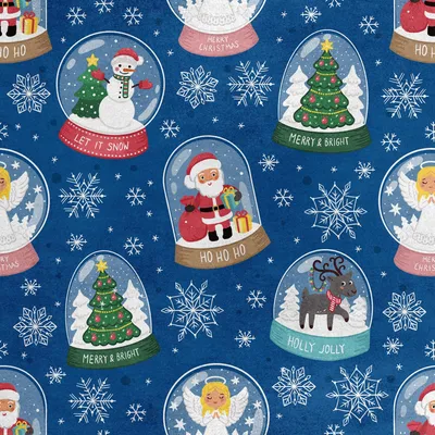 Produktbild von Royal Samt Stoff Polyester Zum Nähen - Motiv Weihnachtsschneekugeln