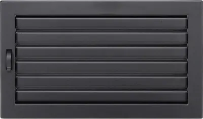 Produktbild von Lamellengitter Ventlab verstellbar 325 x 195 mm, schwarz