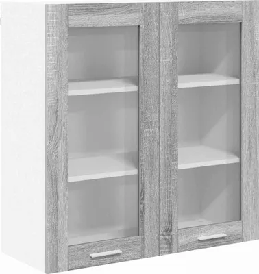 Zdjęcie produktu dla Szafka wisząca vidaXL, szara Sonoma, 80 x 31 x 80 cm, materiał drewnopochodny