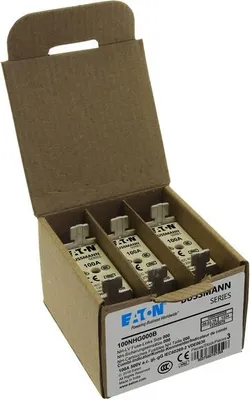 Produktbild von NH FUSE 100A 500V GG/GL SIZE 000 NH-Sicherungseinsatz Größe 000 100A 500V GL/GG doppelter Anzeiger 100NHG000B EATON