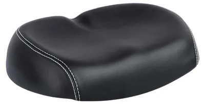 Produktbild von Ergonomischer Fahrradsattel ohne Nase, leichter gepolsterter Fahrradsitz mit Stoßdämpfung, schwarz, bequem für Mädchen, geeignet für Mountainbikes, einfache Montage