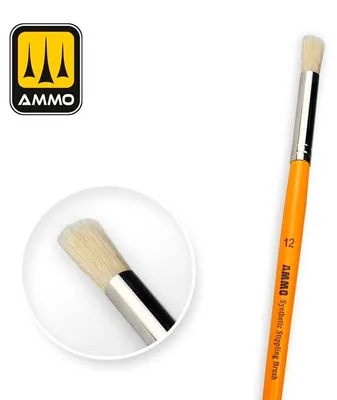 Immagine prodotto di Pennello sintetico per stippling Ammo of MIG AMIG8587 12