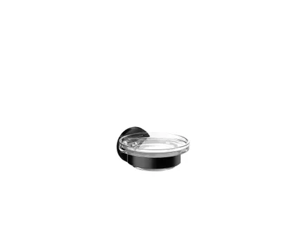 Produktbild von EMCO emco round Seifenhalter Glasteil satiniert, schwarz
