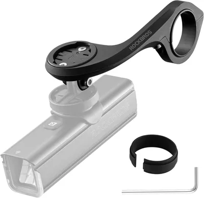 Immagine prodotto di Supporto per ciclocomputer ROCKBROS, supporto GPS compatibile con Garmin e iGPSPORT, per manubrio da bici da corsa, accessori per bici, nero, a semicerchio