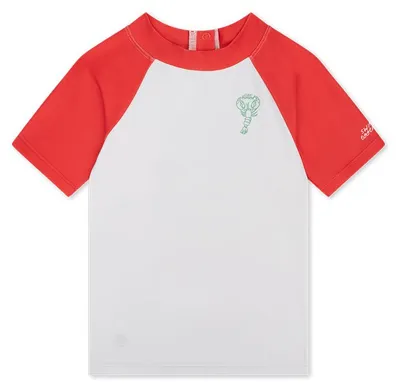 Produktbild von Swim Essentials Schwimm-T-Shirt mit kurzen Ärmeln – Rot – Fang des Tages - 74/80