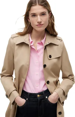 Produktbild von Tommy Hilfiger Damen Jacke Heritage Single Breasted Trench Übergangsjacke, Beige