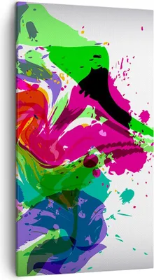 Produktbild von Bild auf Leinwand - Leinwandbild - Frau Gesicht Lippen Make-up - 45x80cm - Wand Bild - Wanddeko - Leinwanddruck - Bilder - Kunstdruck - Wanddekoration - Leinwand bilder - Wandkunst - PA45x80-2634