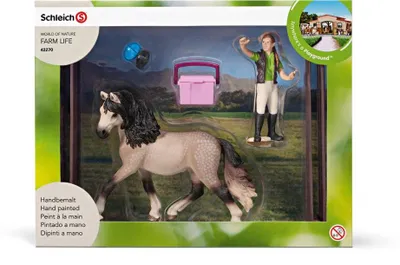 Produktbild von Schleich - Tierfiguren, Pferdepflegeset, Andalusier; 42270