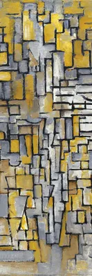Zdjęcie produktu dla Piet Mondrian art print picture - Tableau No 2, Composition No VII, 1913 (91 x 30 cm)