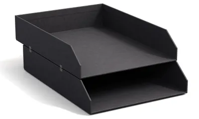 Obrázok produktu pre BIGSO Hakan, dvojica úložných boxov na dokumenty formátu A4 – skladovateľné boxy s rukoväťou – vhodné do kancelárie
