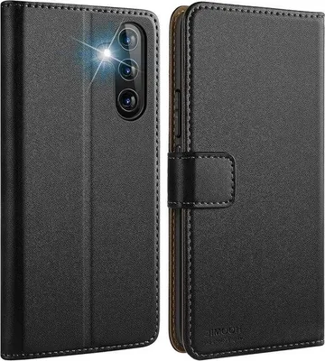Immagine prodotto di Custodia in pelle MagFlip per Galaxy A34 5G - Protezione a libro per smartphone - Nero - Pelle
