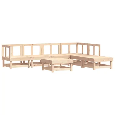 Produktbild von vidaXL 7-tlg. Garten-Lounge-Set Massivholz Kiefer