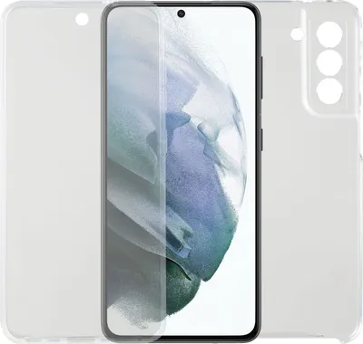 Produktbild von Für Samsung Galaxy S21 FE Polyurethan/ TPU Handy Tasche Transparent beidseitig Hülle Neu
