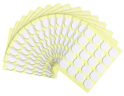 300 runde doppelseitige Sticker für Kerzendochte, DIY-Kerzenzubehör, Papier