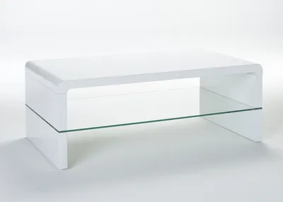 Produktbild von Couchtisch >5050-11< in Weiß, MDF - 110x42x60cm (BxHxT)