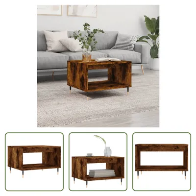 Produktbild von The Living Store Couchtisch Räuchereiche 60x50x40 cm Holzwerkstoff