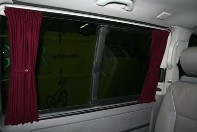 Produktbild von Maß Gardinen für VW T5 T6 T6.1 Multivan Caravelle kurz (717-1) in Weinrot