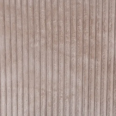 Produktbild von Fleecestoff Meterware Wellness Cordoptik Rippen uni taupe 1,5m