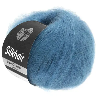 Produktbild von Lana Grossa Silkhair (feines Lace-Garn mit Seide), Farbe:103 - Jeansblau