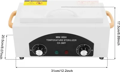 Produktbild von Reinigungsbox für Metallwerkzeuge - Hochtemperatur-Sterilisator - Leistung 300 W - Kapazität 2 l - Temperatur 50–220 °C - Timer 0–60 Min - Spannung 220–240 V - Edelstahl