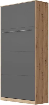 Produktbild von SMARTBett Schrankbett Standard Wildeiche/Anthrazit 90 Vertikal