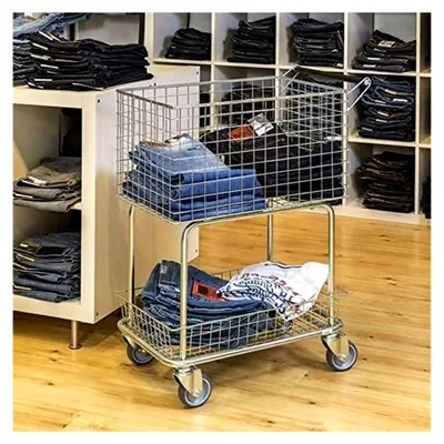 Produktbild von Gitterwagen Einkaufswagen 100 kg, 690 x 410 x 950 mm, verzinkt