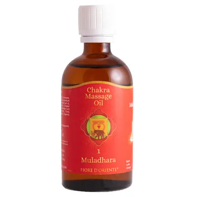 Zdjęcie produktu dla Olejek do masażu czakr - 1 czakra korzenia Muladhara 100ml