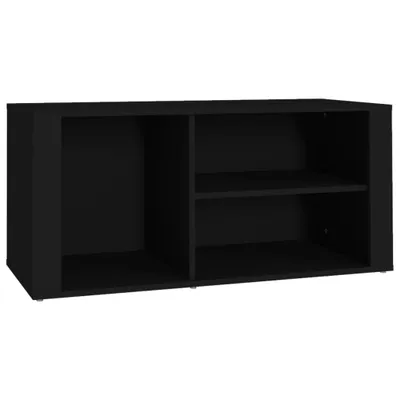 Obrázok produktu pre vidaXL Stojan na topánky čierny 100x35x45 cm Materiál drevo