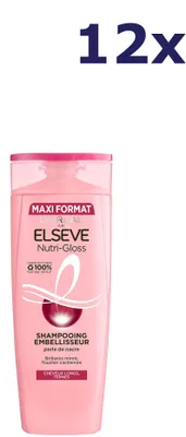 Zdjęcie produktu dla 12 sztuk szamponu L'Oréal Paris Elseve Intense Nutrition Shine, 500 ml