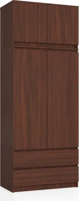 Produktbild von Akord Aufsatzschrank 2-Türig Mit 2 Schubladen Wenge 90X51X234 Cm