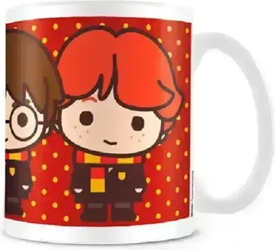 Produktbild von Harry Potter - Kaffeebecher, "Chibi" PM1505 (Einheitsgröße) (Weiß/Rot)