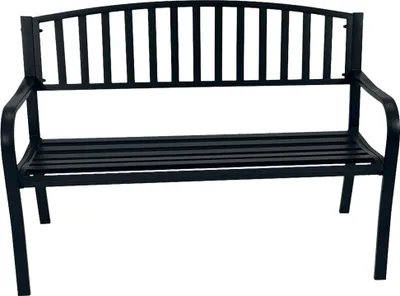 Produktbild von TPFGarden GARTENBANK Dover - 2-sitzer - Stahl, Rückenteil Gusseisen - Outdoorbank schwarz