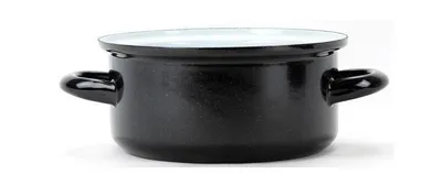 Image de BELIS Belis/Sfinx Casserole émaillée standard noire, 14 cm, 0,8 l