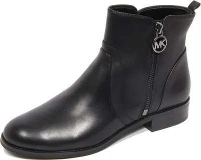 Zdjęcie produktu dla G3128 tronchetto donna MICHAEL KORS czarne skórzane botki damskie