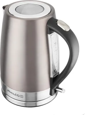 Obrázek produktu pro PHILCO PHWK 1780 Rychlovarná konvice, objem 1,7 l, 2100 W, průhledné víko, vyjímatelný omyvatelný filtr proti usazeninám, středový konektor (360⁰)