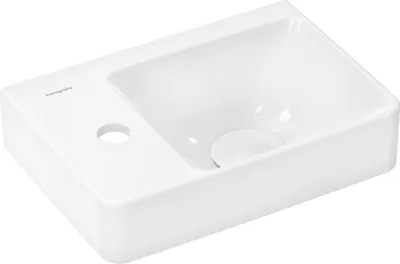 Produktbild von hansgrohe Xelu Q Handwaschbecken, 1 Hahnloch, ohne Überlauf, 360x250x80mm, Weiß, 61085450