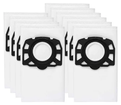 Produktbild von 10er-Pack Staubsaugerbeutel für Kärcher WD4, WD5, WD6, MV4, MV5, MV6, waschbar