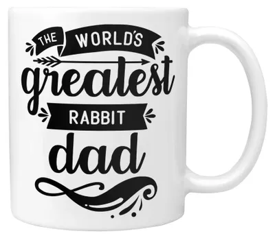 Kaninchen-Papa-Becher 11oz – lustiges Geschenk für Tierhalter