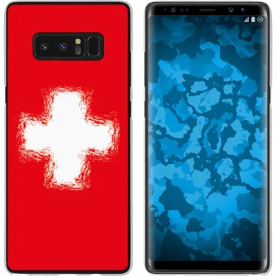 Produktbild von PhoneNatic Case kompatibel mit Samsung Galaxy Note 8 Silikon-Hülle WM Schweiz M10