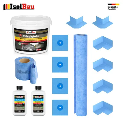 Dichtset Flüssigfolie 12 kg Innenecke Isogrund Dichtband Dichtbahn Dichtfolie