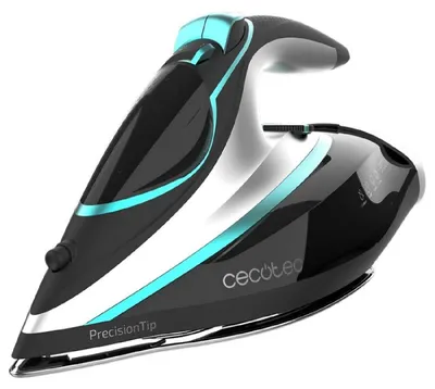 Produktbild von Cecotec IronHero 3100 Cordless, Dampfbügeleisen, 190 g/min, Schwarz, Weiß, 35 g/min, Tasten, Leiter, Drehregler, 3100 W