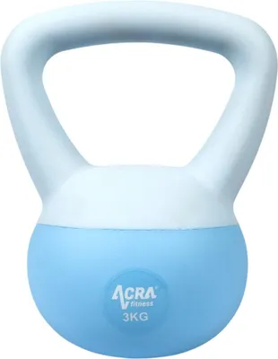 Produktbild von ACRA Weich-PVC-Kettlebell 3 kg, blau