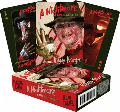 Produktbild von Nightmare on Elm Street Spielkarten mit Freddy Krueger Motiv 52 Stück