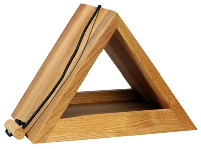 Image de Maisonnette pour oiseaux en bois de chêne, avec mangeoire, idéale pour le jardin et le balcon
