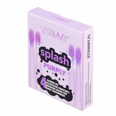 Obrázok produktu pre VITAMMY SPLASH, Náhradné rukoväte pre zubné kefky SPLASH, fialová/fialová/, 4ks