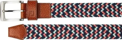 Produktbild von Footjoy Braided Mens Belt Black/Navy/Hibiscus Regular