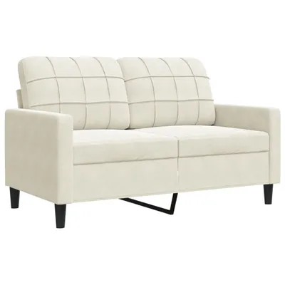 Produktbild von 2-Sitzer-Sofa Creme 120 cm Samt