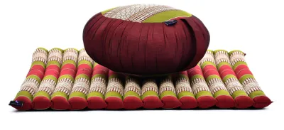 Produktbild von Leewadee Zafu & Zabuton Meditationsset 70 x 70 cm Kapok Meditationskissen